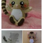 Felt Kitten Cat Free Sewing Pattern and Template