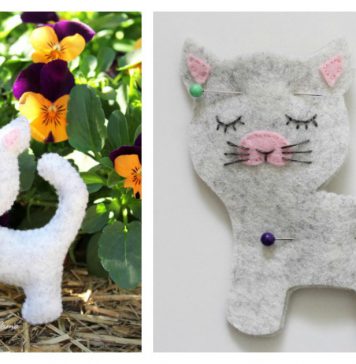 Felt Kitty Cat Free Sewing Pattern and Template Felt Kitty Cat Free Sewing Pattern and Template