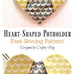 Heart Shaped Potholder Free Sewing Pattern