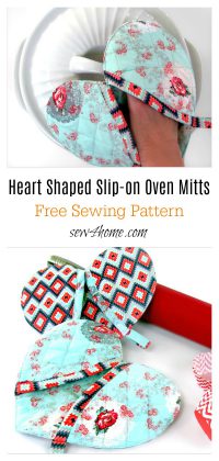 Heart Shaped Potholder Free Sewing Pattern