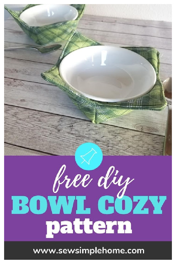 Microwave Bowl Cozy Free Sewing Pattern
