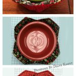 Microwave Bowl Cozy Free Sewing Pattern