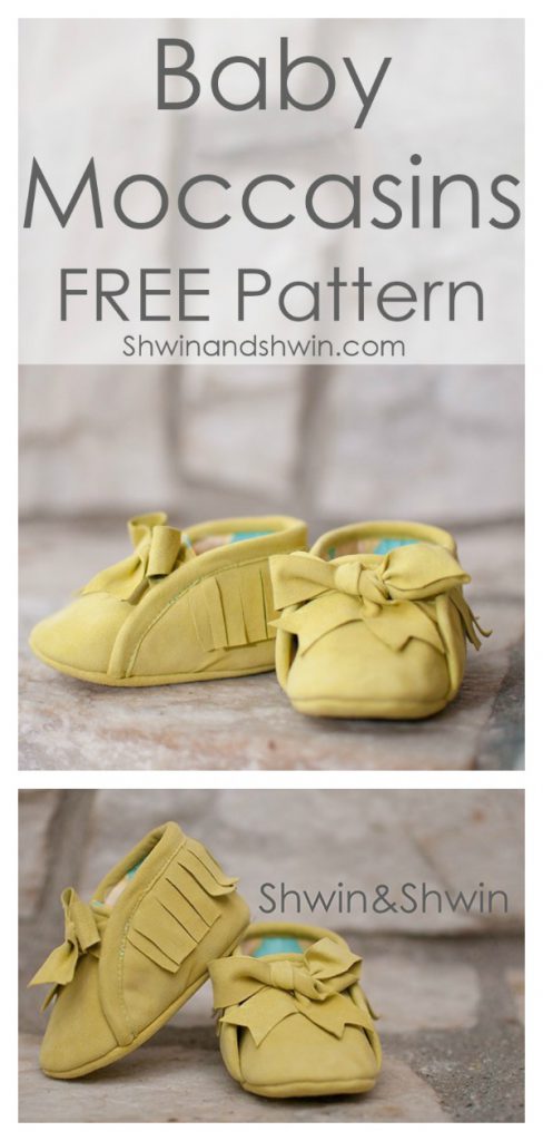 Baby Moccasins Free Sewing Pattern