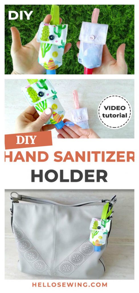 5 Hand Sanitizer Holder Free Sewing Pattern