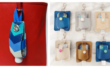 Hand Sanitizer Holder Free Sewing Pattern