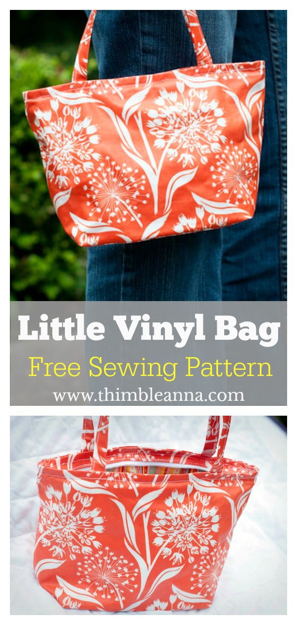 Little Vinyl Bag Free Sewing Pattern