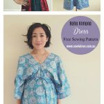 Boho Kimono Dress Free Sewing Pattern