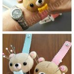 Cutie Bear Wrist Pincushion Free Sewing Pattern