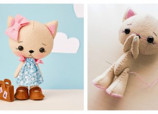 Sweet Felt Doll Free Sewing Pattern and Template