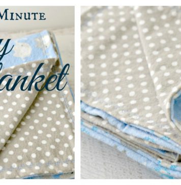 10 Minute Simple Baby Blanket Free Sewing Pattern