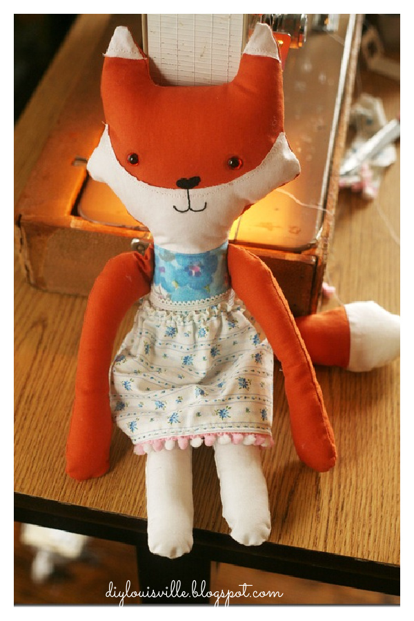 Cookie The Fox Doll Free Sewing Pattern