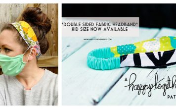 Double Sided Fabric Headband Free Sewing Pattern