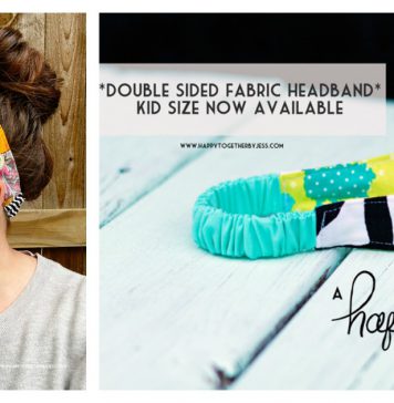 Double Sided Fabric Headband Free Sewing Pattern