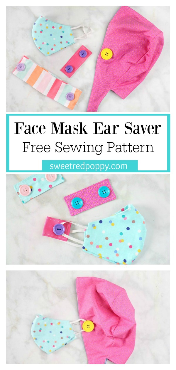Face Mask Ear Saver Free Sewing Pattern
