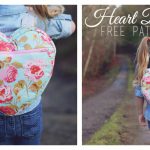 Heart Backpack Free Sewing Pattern