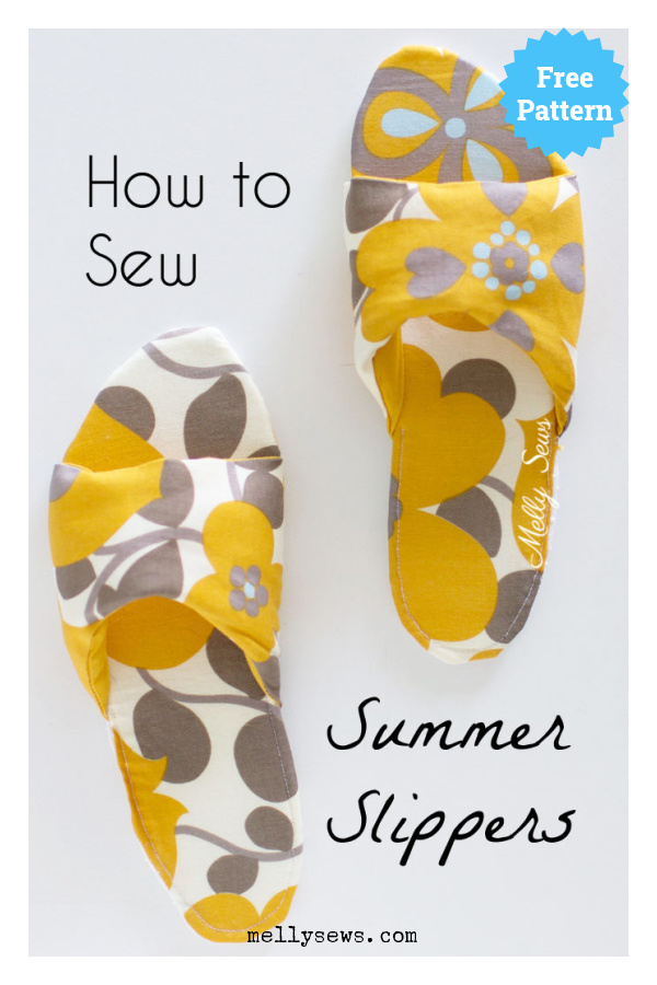 How to Sew Summer Slippers