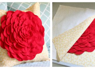Petal Pillow Free Sewing Pattern