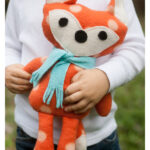 Stuffed Fox Toy Free Sewing Pattern