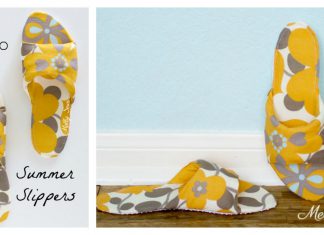 Summer Slippers Free Sewing Pattern