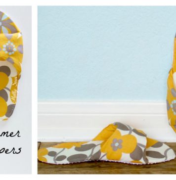 Summer Slippers Free Sewing Pattern