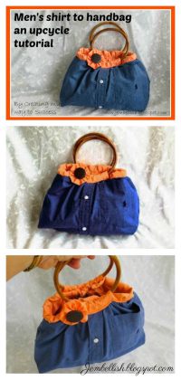 Upcycle a Shirt into A Bag Free Sewing Pattern