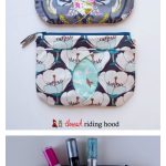 Cat-Eye Zippered Pouch Free Sewing Pattern