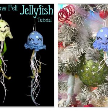 Glow Felt Jellyfish Free Sewing Pattern
