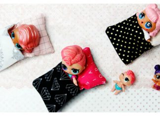 Little Doll Sleeping Bag Free Sewing Pattern