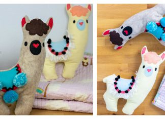 Llama Stuffie Free Sewing Pattern