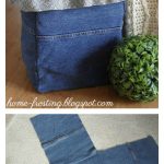 Recycled Denim Project Basket Free Sewing Pattern