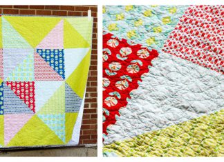 Scrappy Star Quilt Free Sewing Pattern