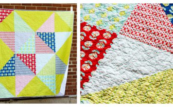 Scrappy Star Quilt Free Sewing Pattern