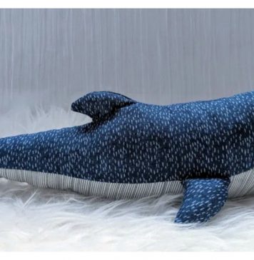 Stuffed Whale Free Sewing Pattern
