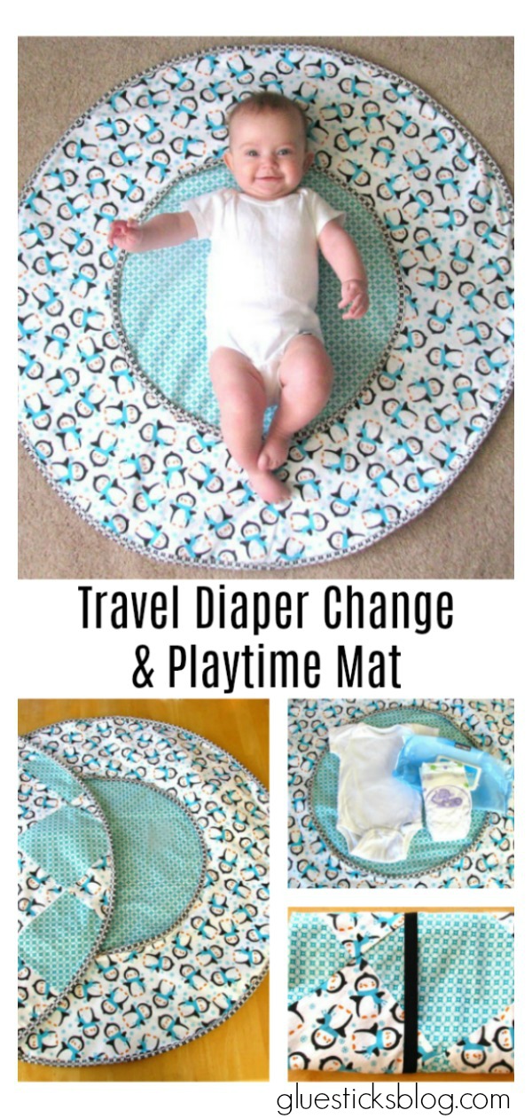Travel Diaper Changing Pad & Playtime Mat Free Sewing Pattern 