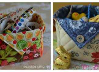 Fabric Box Free Sewing Pattern
