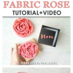 Fabric Rose Flower Free Sewing Pattern and Video Tutorial