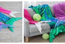 Mermaid Tail Blanket Free Sewing Pattern