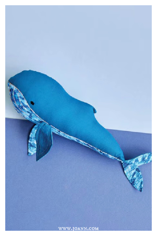 Plush Whale Free Sewing Pattern