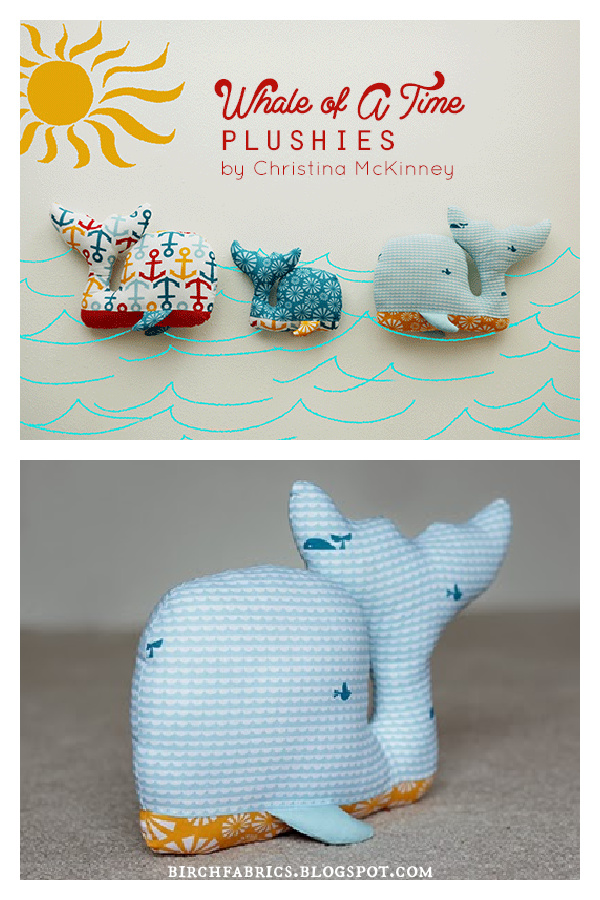 Whale Of A Time Plushie Free Sewing Pattern