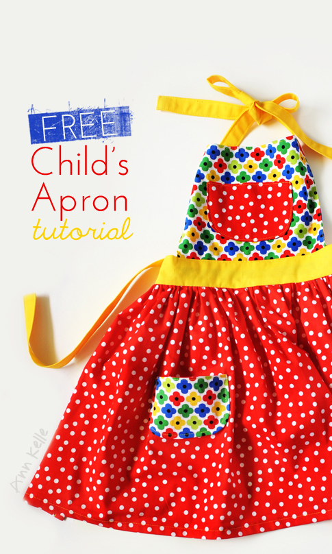 Child’s Apron Free Sewing Pattern