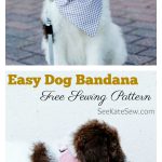 Easy Dog Bandana Free Sewing Pattern
