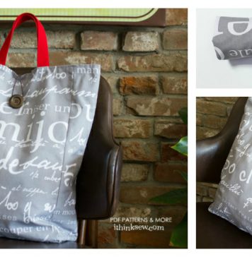 Foldable Market Bag Free Sewing Pattern