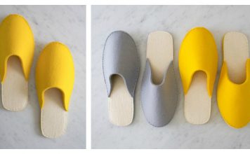 Spa Slippers Free Sewing Pattern