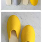 Stacked Felt Slippers Free Sewing Pattern