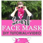 DIY Scarf Face Mask Free Sewing Pattern and Video Tutorial