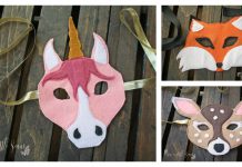 Felt Animal Masks Free Sewing Pattern