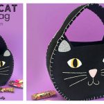 Halloween Cat Treat Bag Free Sewing Pattern
