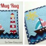 Nautical Mug Rug Free Sewing Pattern