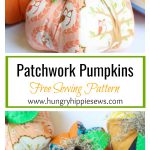 Patchwork Pumpkins Softie Free Sewing Pattern