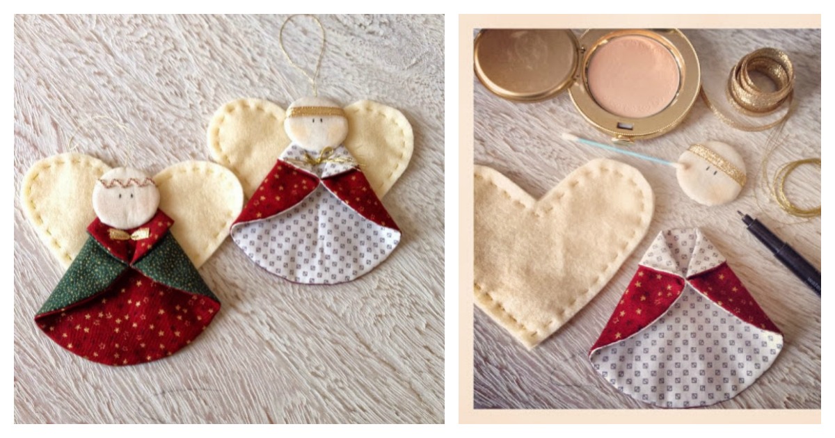 Christmas Angel Ornament Free Sewing Pattern